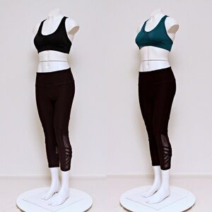 Bundle of 2 Juicy Couture Eyelet Sports Bras with Removable Padding